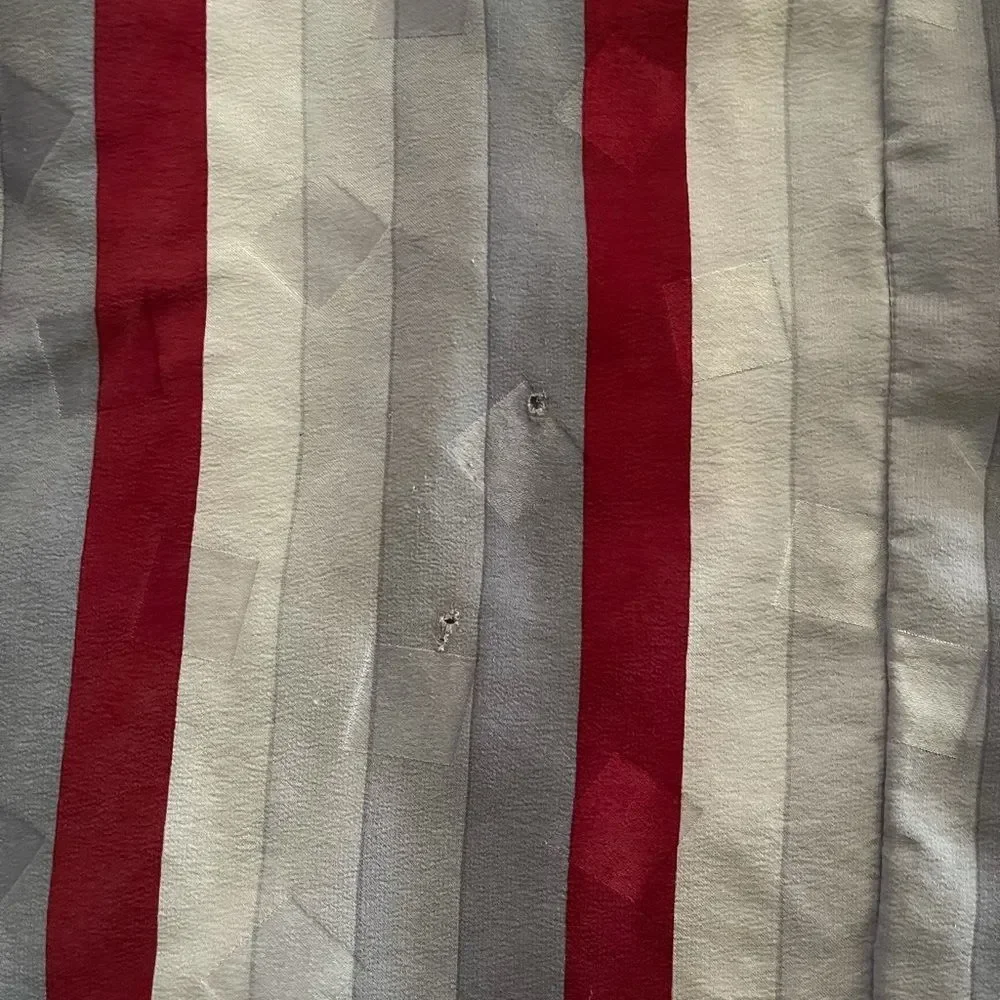 Vintage 70s striped A line dress sz 14 - Picture 7 of 8